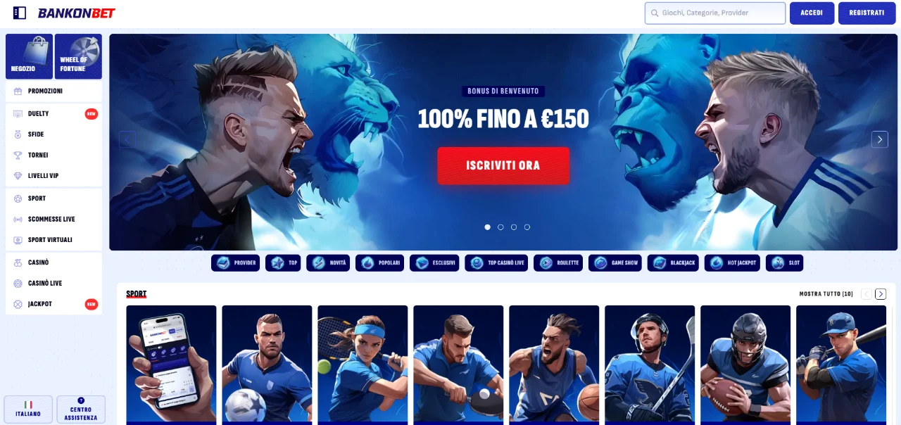 Bankonbet Casino — Il Tuo Casinò Online e Scommesse Sportive in Italia 2026