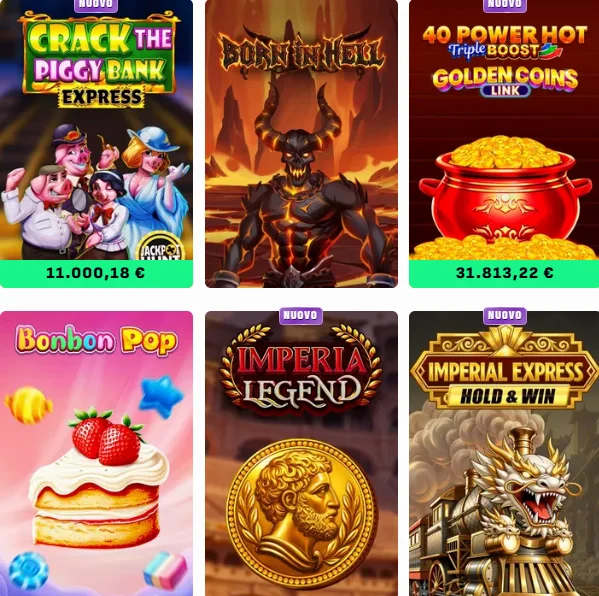 Griglia slot casino su schermo laptop tablet